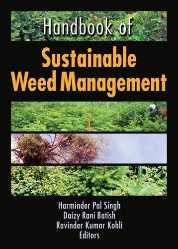 Handbook of sustainable weed management