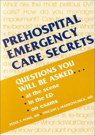 Prehospital emergency care secrets