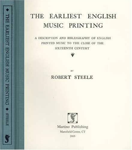 The earliest English music printing
