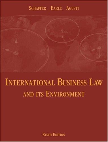 International business law and its environment