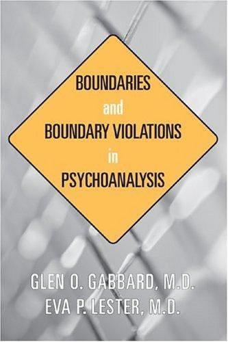 Boundaries and boundary violations in psychoanalysis