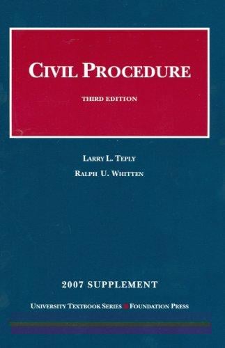 Civil Procedure 2007 (University Textbook)