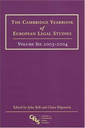 The Cambridge yearbook of European legal studies