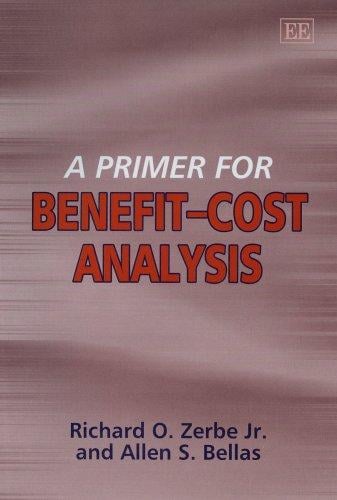 A primer for benefit-cost analysis