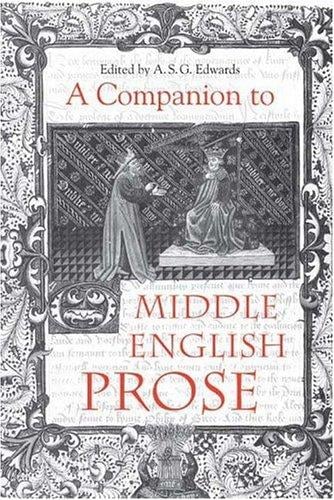 COMPANION TO MIDDLE ENGLISH PROSE; ED. BY A.S.G. EDWARDS