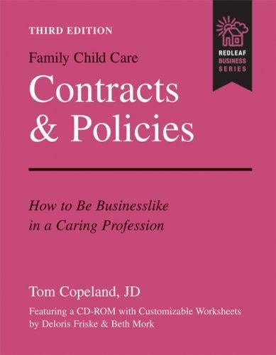 Family child care contracts and policies