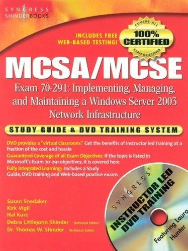 MCSA/MCSE exam 70-291 study guide and DVD training system