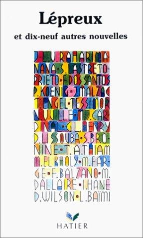 Lépreux et dix-neuf autres nouvelles primées dans le cadre du 12e Concours de la meilleure nouvelle de langue française