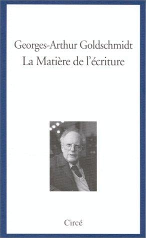 La matière de l'écriture