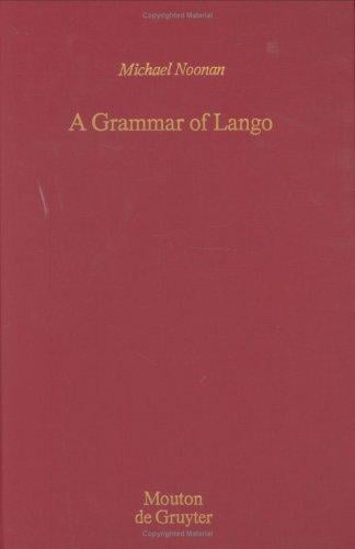 A grammar of Lango