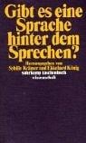 Gibt es eine Sprache hinter dem Sprechen?