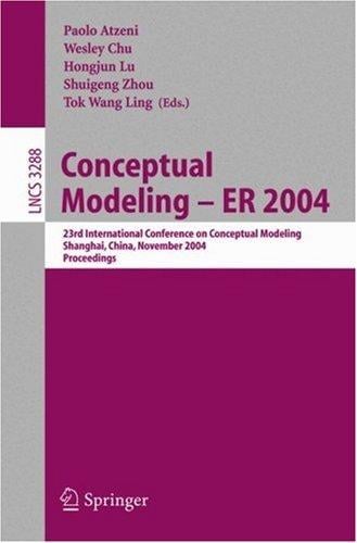 Conceptual modeling - ER 2004