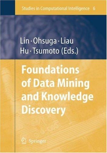 Foundations of data mining and knowledge discovery