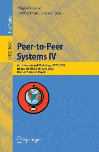 Peer-to-peer systems IV