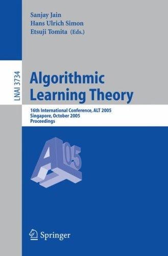 Algorithmic learning theory
