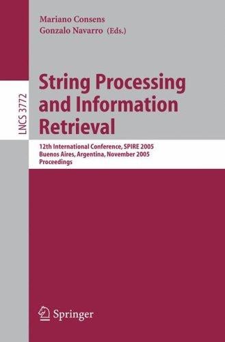 String processing and information retrieval