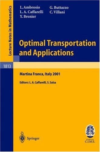 Optimal transportation and applications