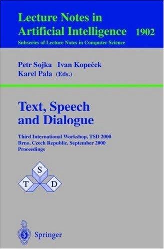 Text, speech and dialogue