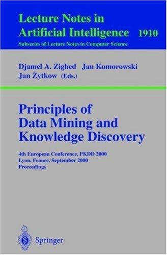 Principles of data mining and knowledge discovery