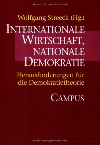 Internationale Wirtschaft, nationale Demokratie