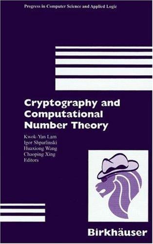 Cryptography and computational number theory