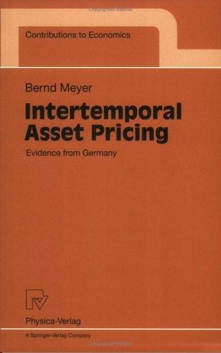 Intertemporal asset pricing