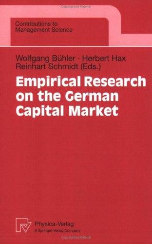 Empirical research on the German capital market