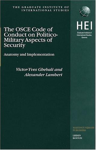 The OSCE code of conduct on politico-military aspects of security