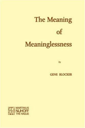 The meaning of meaninglessness
