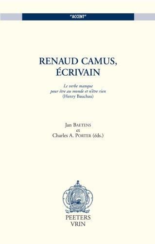 Renaud Camus, écrivain