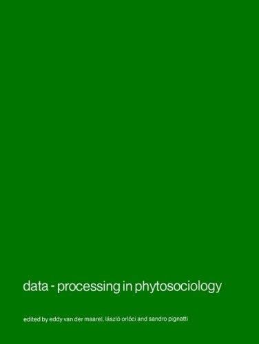 Data-processing in phytosociology