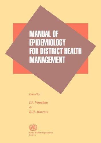 Manual of epidemiology for district health management