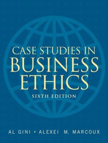 Case studies in business ethics