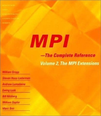 MPI--the complete reference