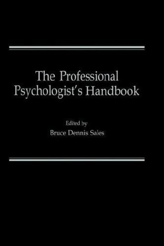 The Professional psychologist's handbook