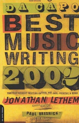 Da Capo best music writing 2002