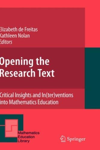 Opening the research text