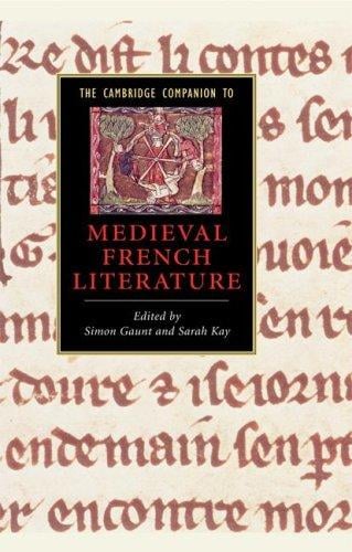 The Cambridge companion to medieval French literature