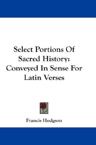 Select Portions Of Sacred History