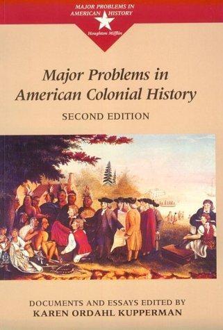 Major problems in American colonial history