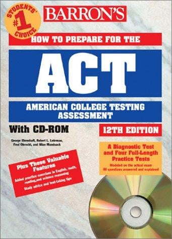 Barron's how to prepare for the ACT Assessment