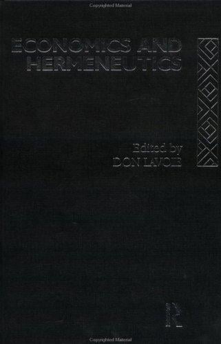 Economics and hermeneutics