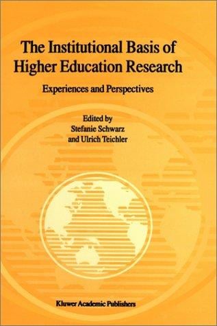 The institutional basis of higher education research