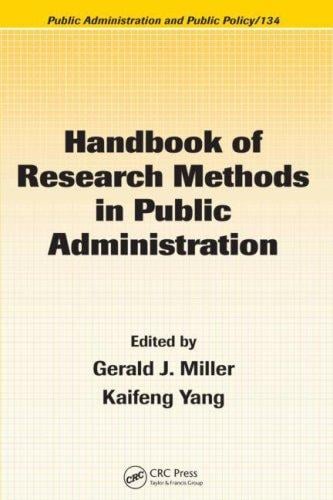 Handbook of research methods in public administration