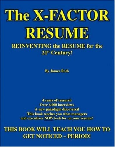 The X-Factor Resume