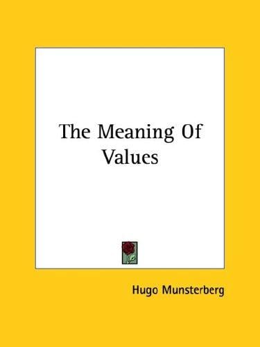 The Meaning of Values