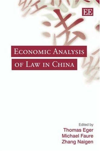 Economic analysis of law in China