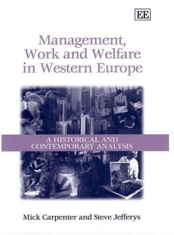 Management, work, and welfare in Western Europe