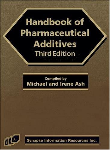 Handbook of pharmaceutical additives