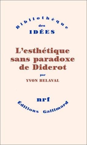 L' esthétique sans paradoxe de Diderot